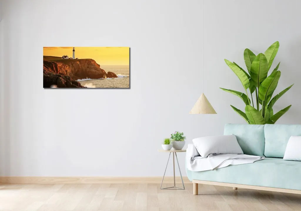 Impression Toile Panorama Lanterne 90x40 cm - Haute Définition et Design