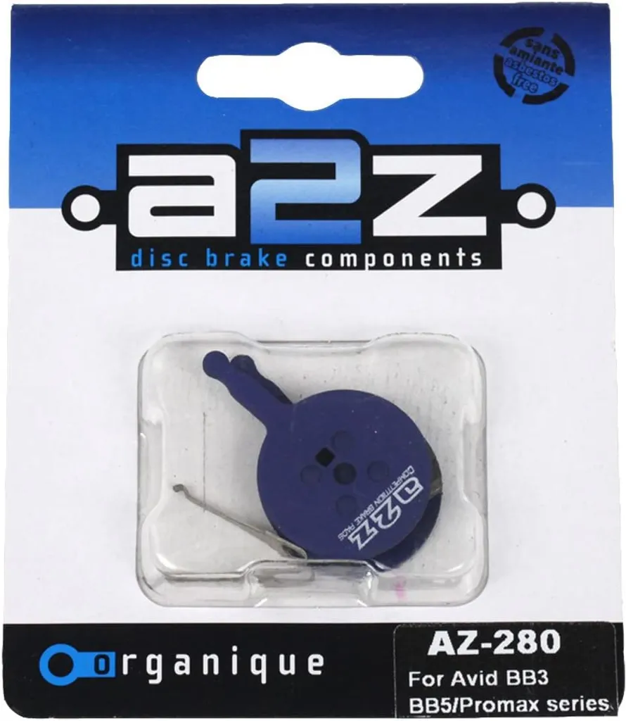 Plaquettes frein sans bruit pour Avid Bb5 A2z Az-280 organique bleu