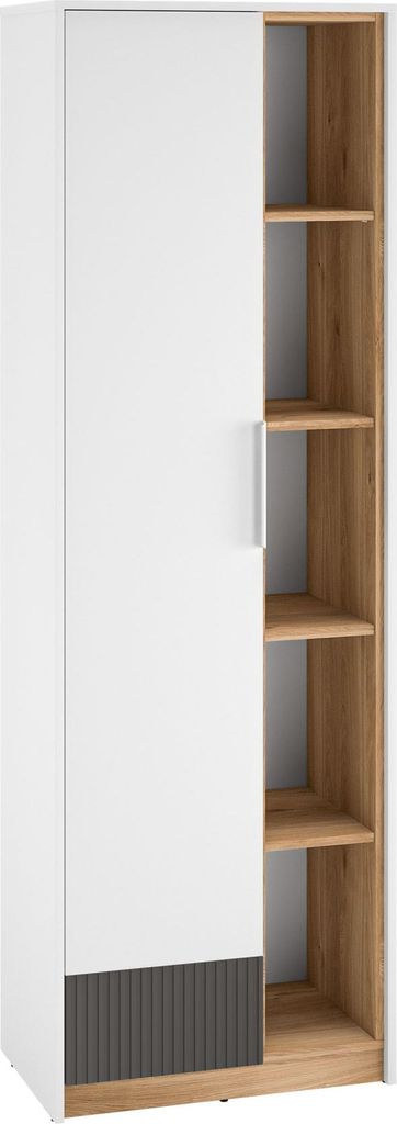 Kleiderschrank Torino Schlafzimmerschrank weiß Eiche Castello graphit Breite wählbar