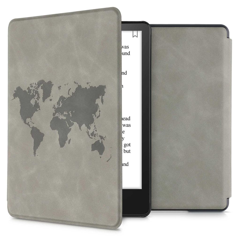 kwmobile Klapphülle kompatibel mit Amazon Kindle Paperwhite 11. Generation 2021 Hülle - Flipcase für Kindle Paperwhite Hülle aus Kunstleder - T...