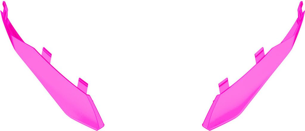 Matte Pink Heckspoiler-Absauger Airoh Twist 3 Helm