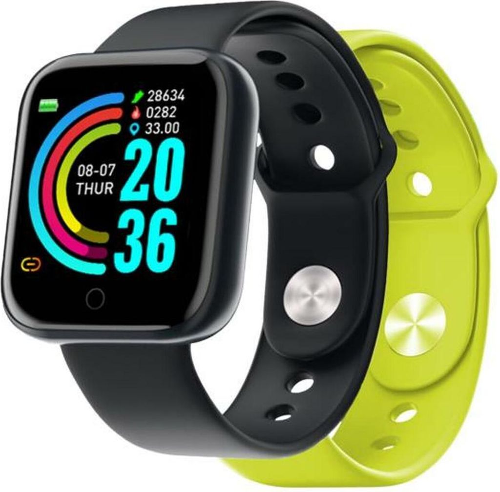 Nilox Trailband Smartwatch mit Gesundheitsüberwachung und 2 austauschbaren Armbändern