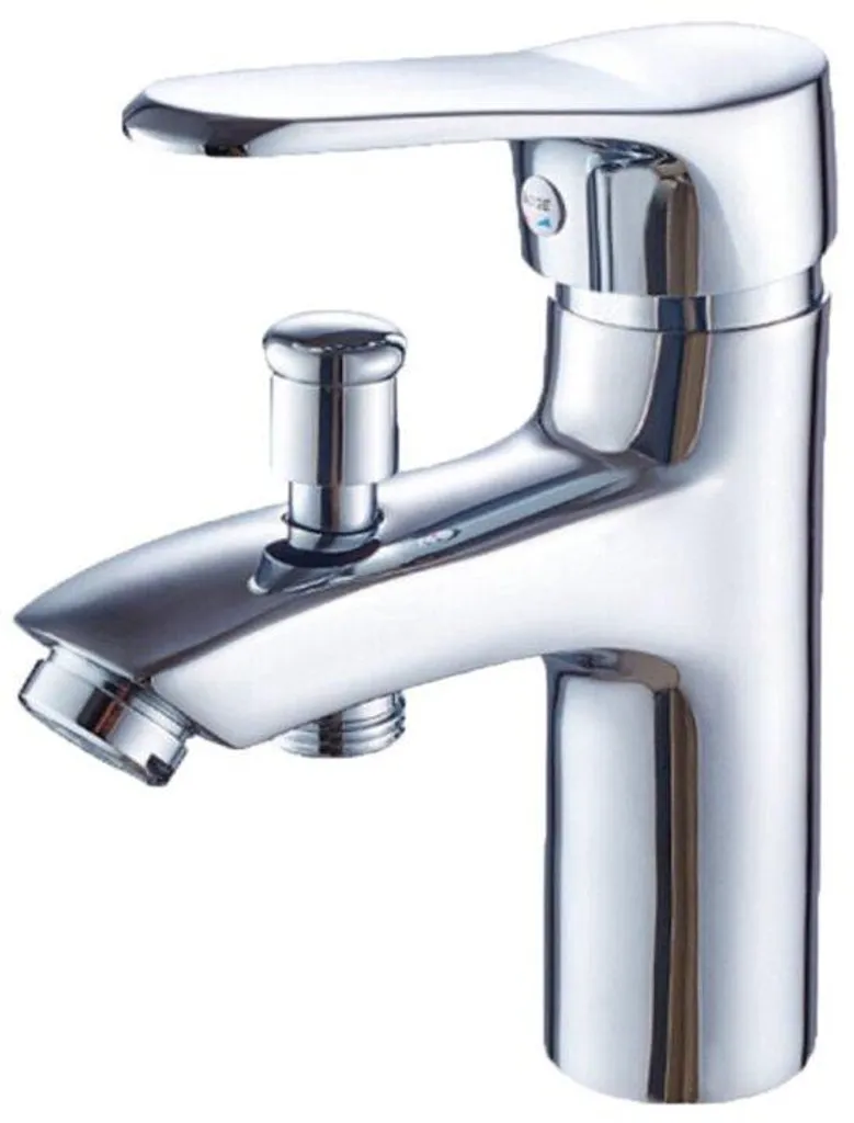 Mitigeur de salle de bains pour double vasque en laiton brossé 25cm