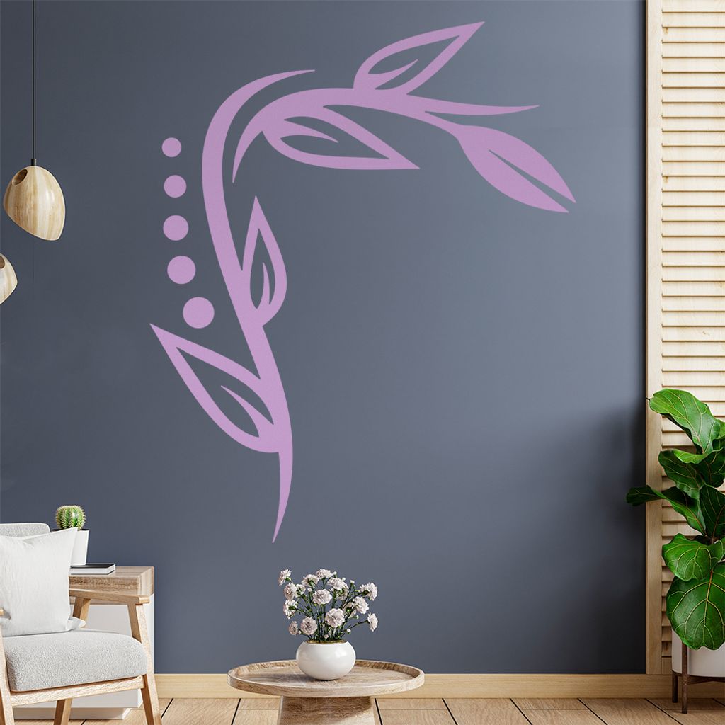 Weizenhalm - Linien Wandtattoo in 6 Größen - Wandaufkleber Wall Sticker - Dekoration, Küche, Wohnzimmer, Schlafzimmer, Badezimmer