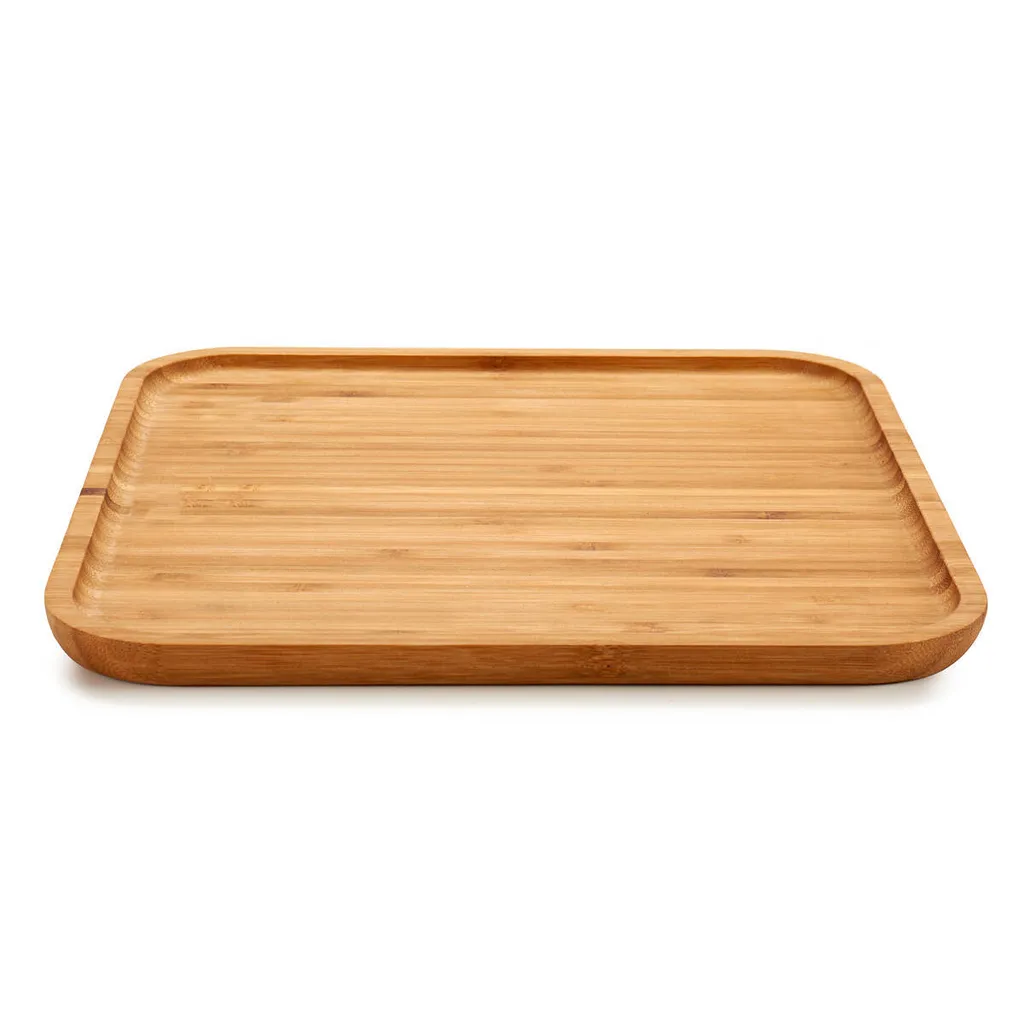 Vassoio Quadrato Decorativo in Bambù | Tavola Portata Versatile