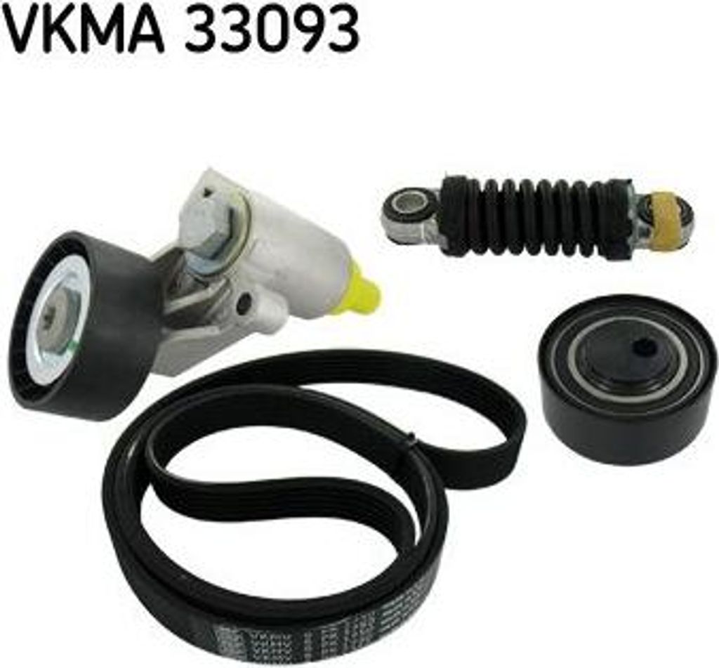 SKF VKMA 33093 Keilrippenriemensatz OE 46769821 kompatibel mit Berlingo, Jumpy, Xsara, 306, 406, Expert, Partner