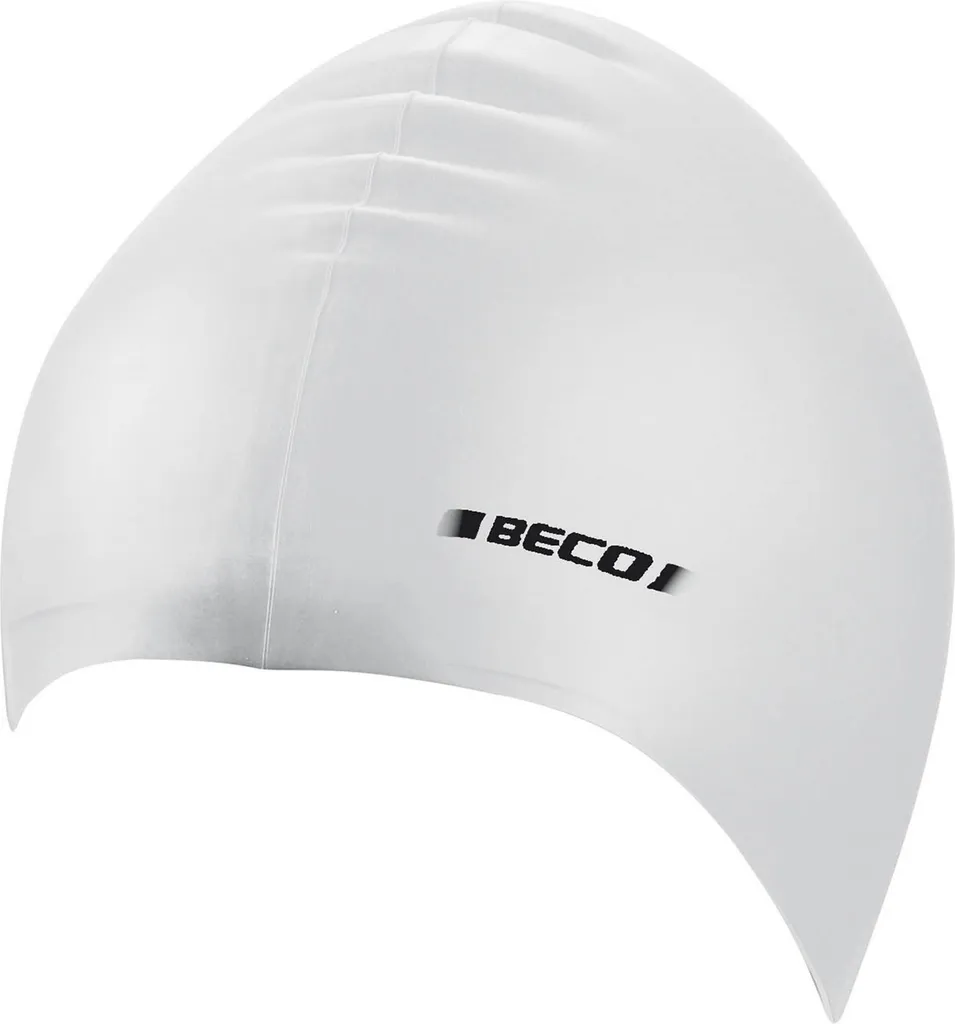 Bonnet de Natation en Silicone Blanc Beco 0001 pour Piscine et Compétition