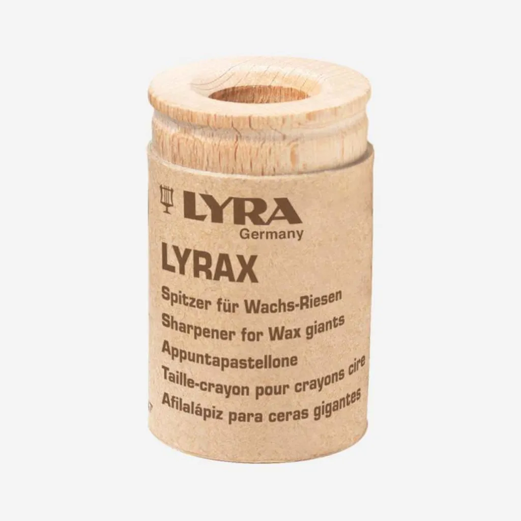 Temperamatite Lyrax Giant per Pastelli a Cera 16mm - Legno Naturale