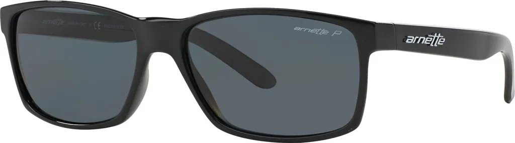 Lunettes de soleil homme Arnette Slickster AN 4185 Noir/Gris Polarisé