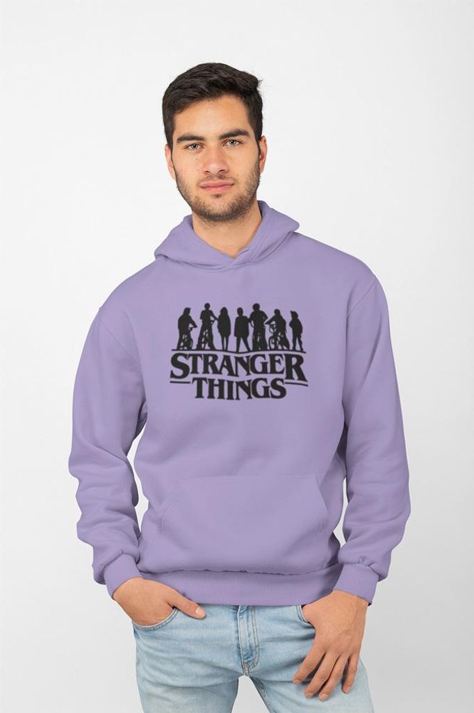 D&B Uni Hoodie MO00082 Stranger Things Lavendel-Größe 2XL