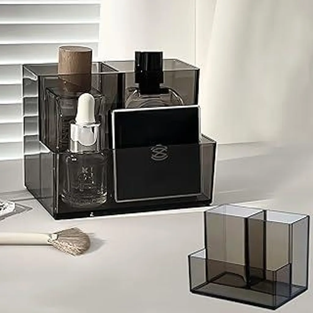 Set 2 Organizer per Trucchi SLHEQING: Portaoggetti Bagno Resistente