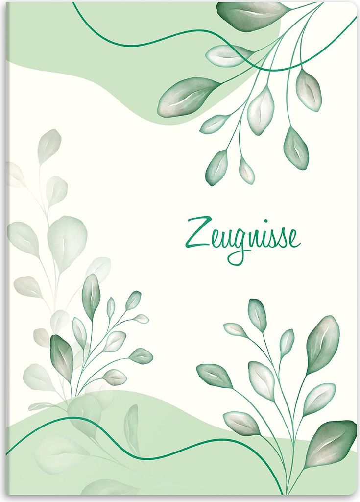 itenga Zeugnismappe A4 Kunststoff Sichtbuch Motiv Natur CALM NATURE