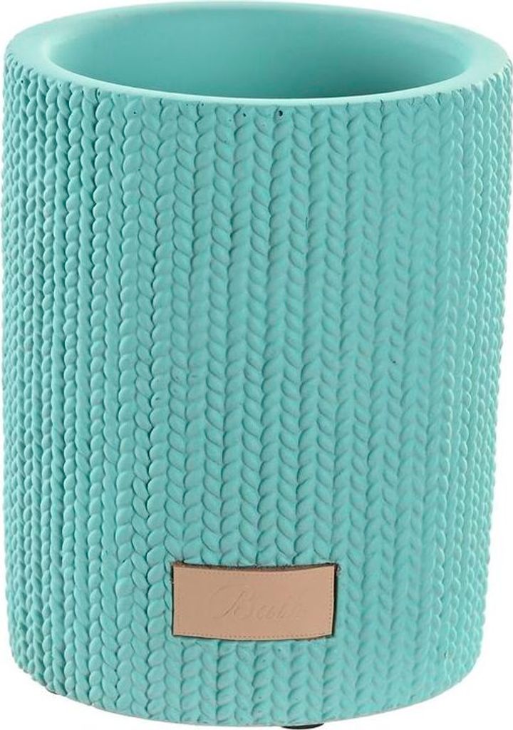 DKD Home Decor Vase Cemento Grün 8 x 8 x 10 cm