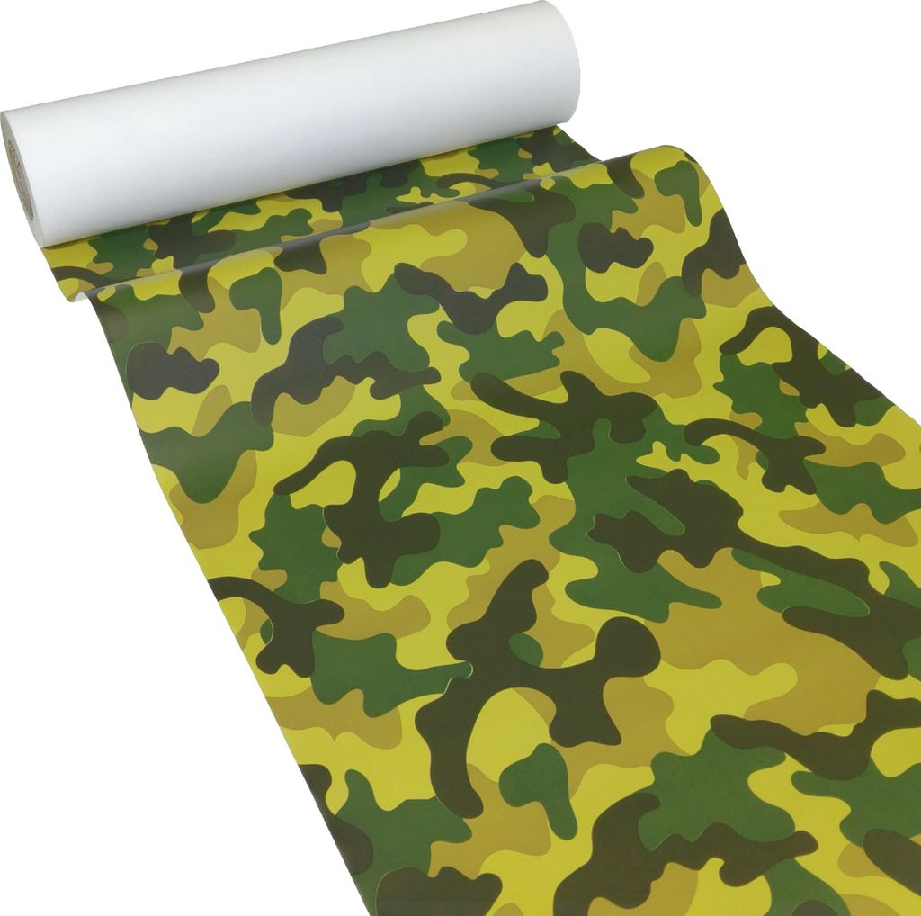 50m x 0,40m JUNOPAX Papier Tischläufer Tarnmuster camouflage