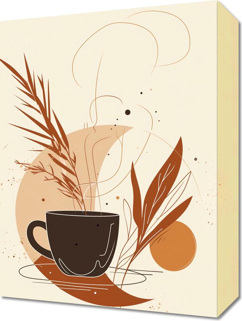 Bild 30x40cm Morgen Kaffee Muse