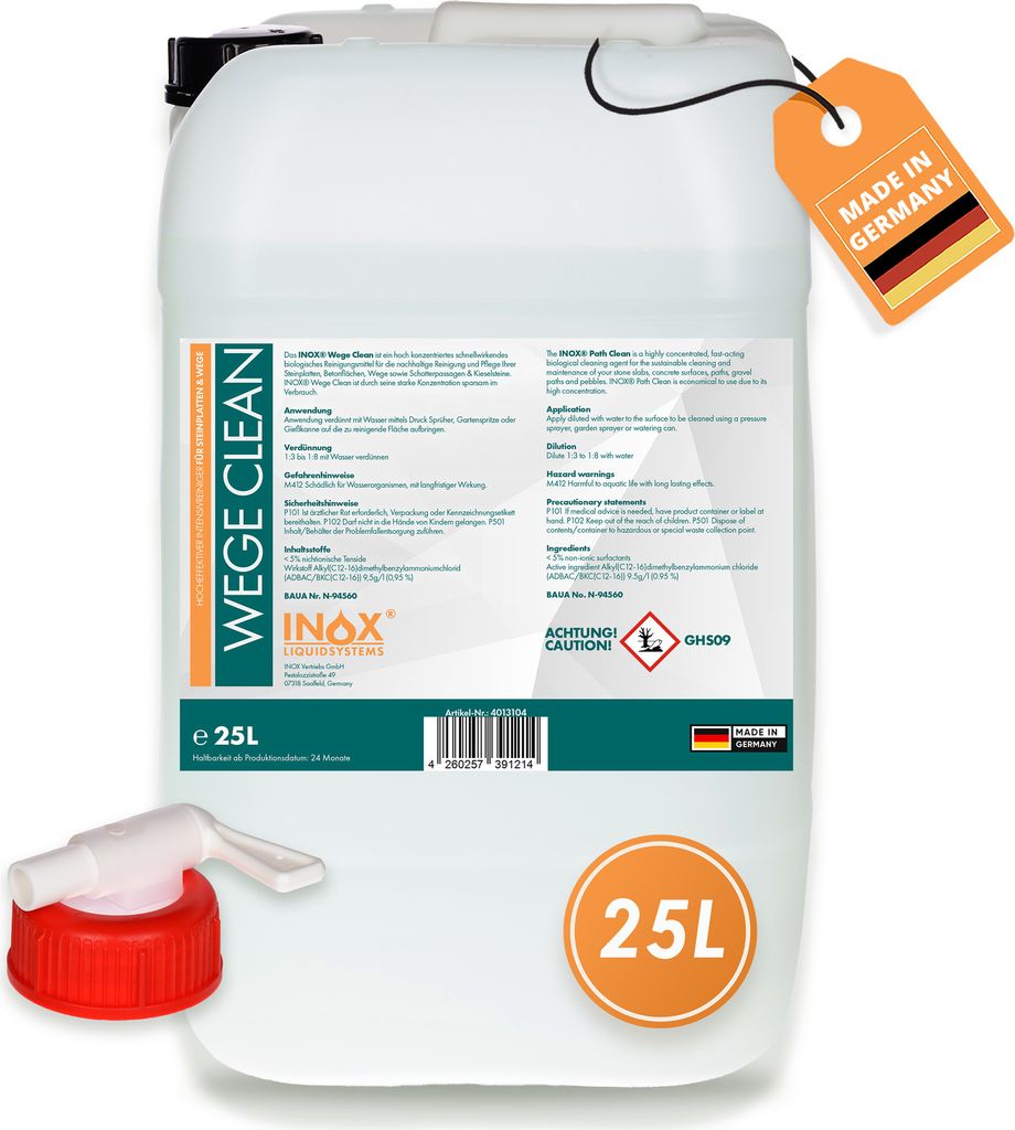 INOX® WegeClean, 25L - Reiniger Unkrautvernichter Wege Produktbild 
