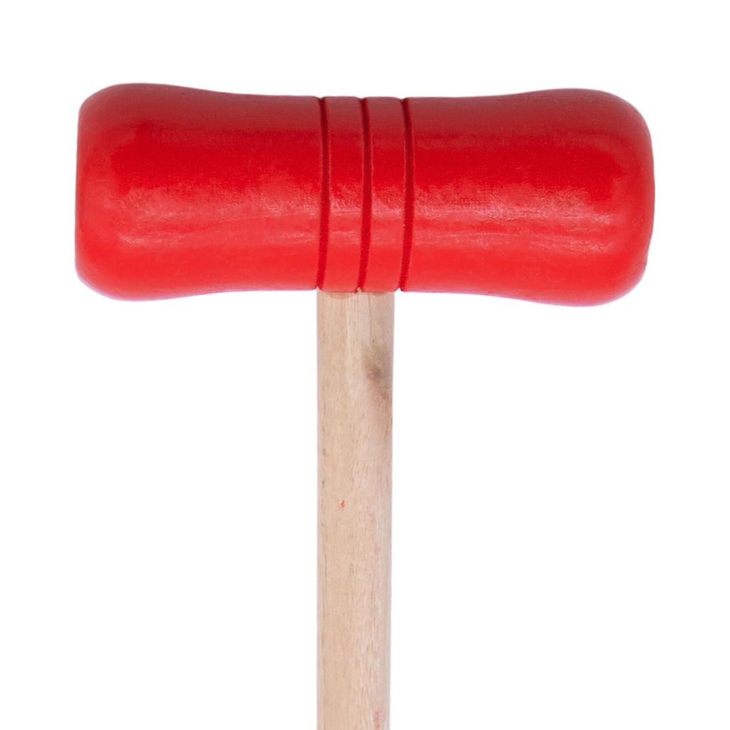 Maillet De Jeu De Croquet Et Bille Jaune Image stock - Image du