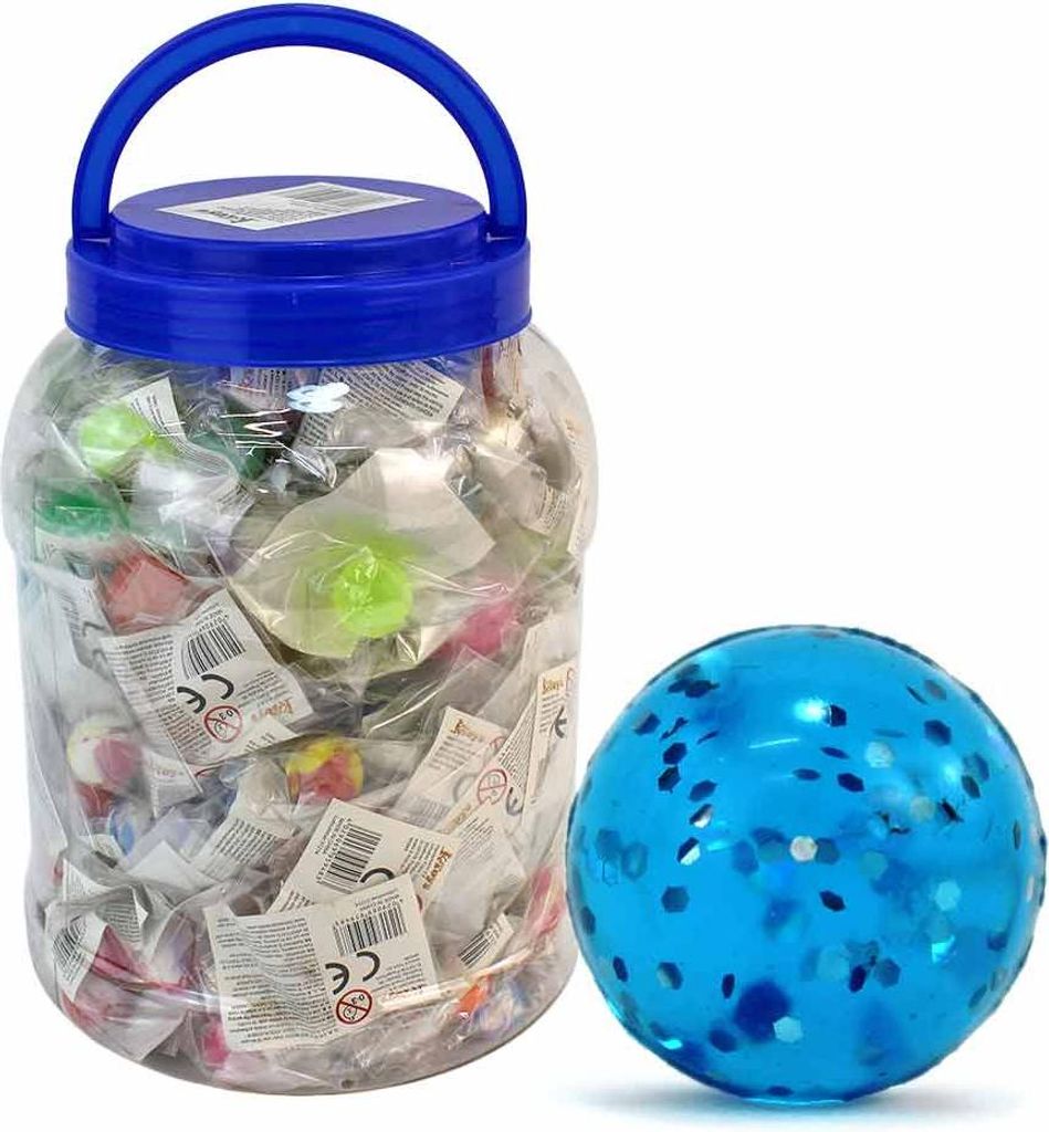 200 Flummis bunt in Dose mit Schraubdeckel