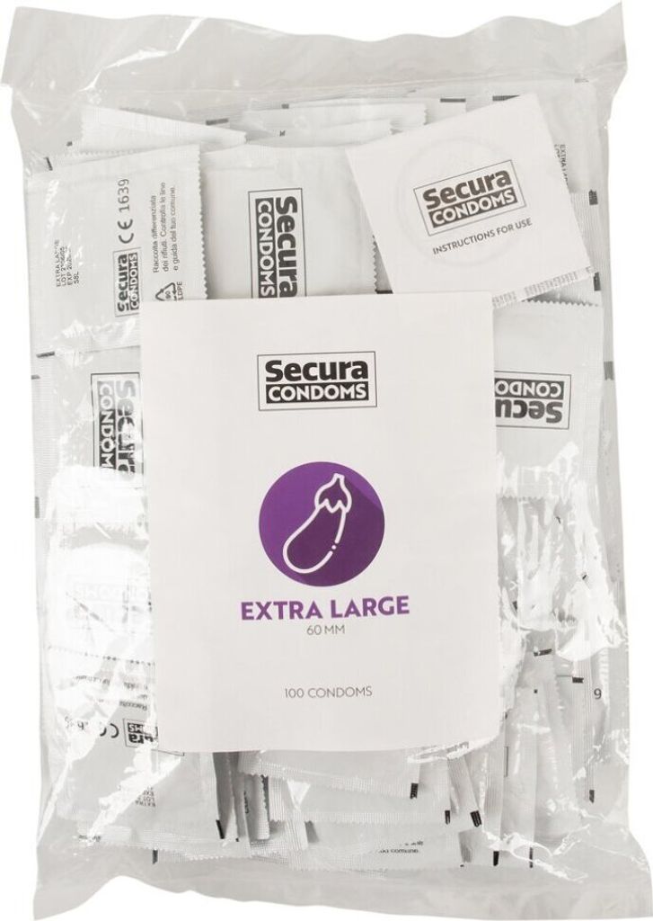 Secura Extra Large 100 szt. - prezerwatywy powiększone, Zdjęcie produktu 