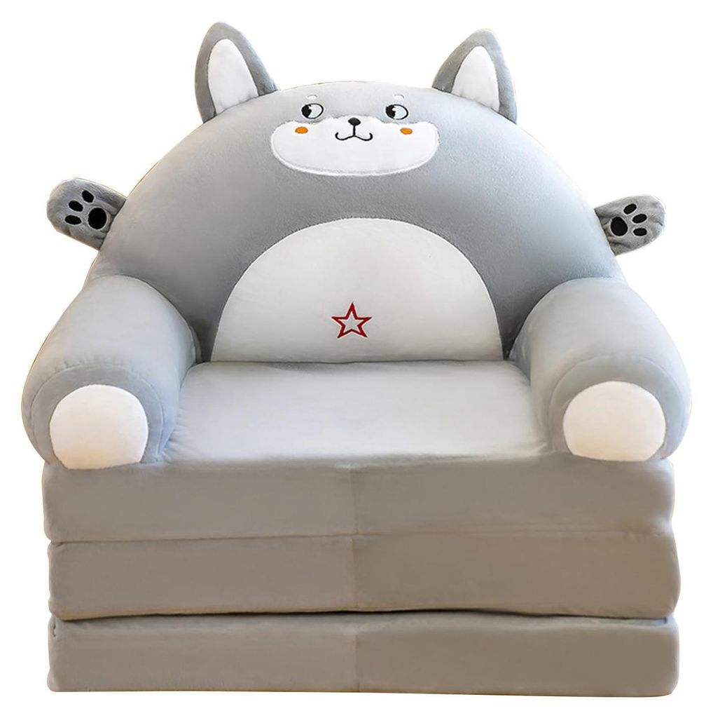 Divano pieghevole 2-in-1 per bambini, con rivestimento Immagine del prodotto 