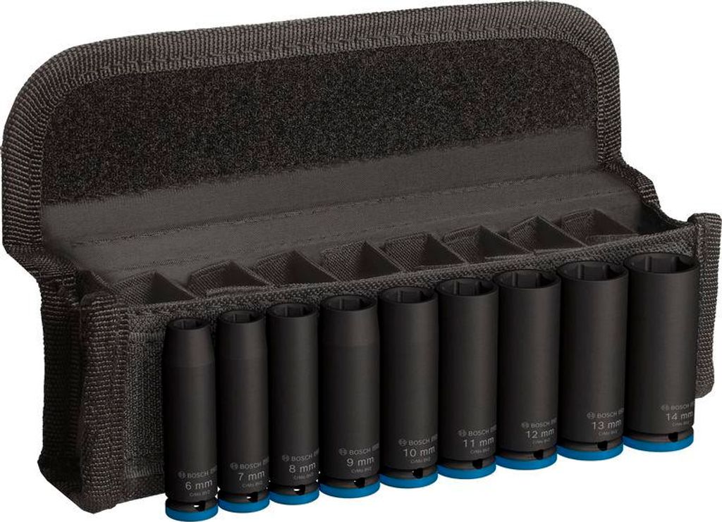 PRO Impact Steckschlüsselsatz Set, 1/4", tief, 9-tlg. Produktbild 