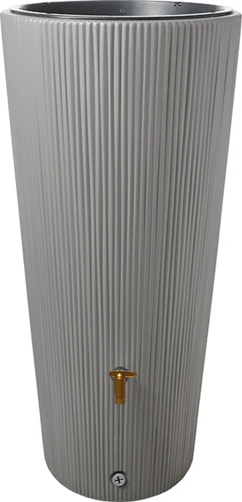 Récupérateur d'eau Linus 220 L Gris - Cuve de Stockage Aérienne Design