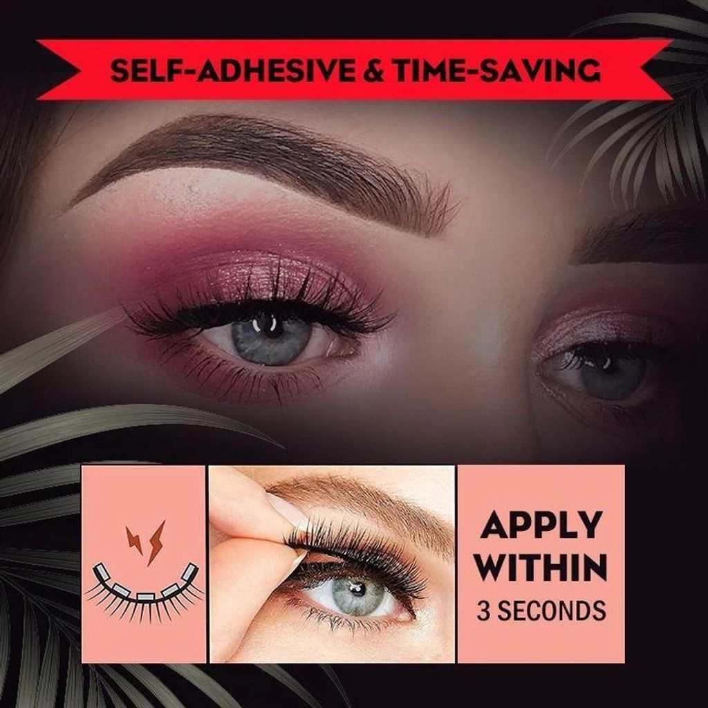 Selbstklebende Wimpern ohne Kleber  wiederverwendbare &