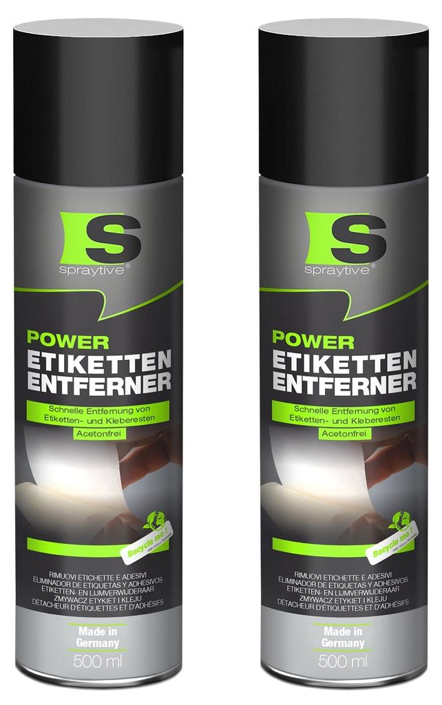 Spraytive 2x 500ml Power Etikettenentferner – Acetonfrei, Produktbild 