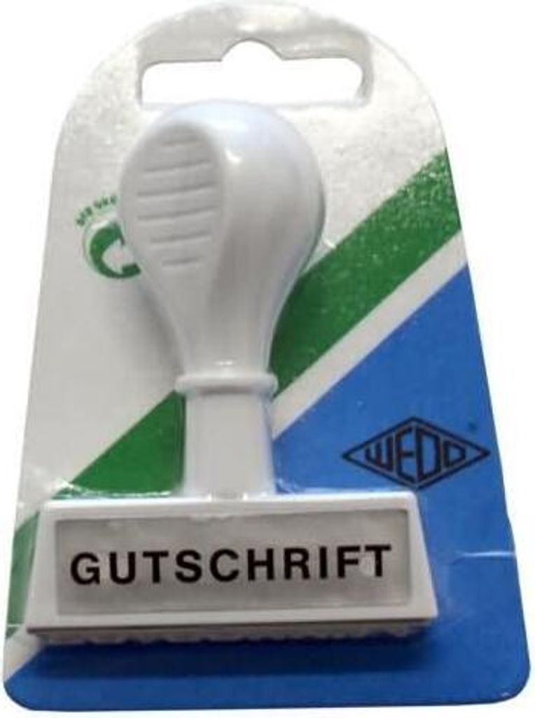 WEDO 193 23 WEDO Stempel Text Gutschrift - Abdruck 45 mm