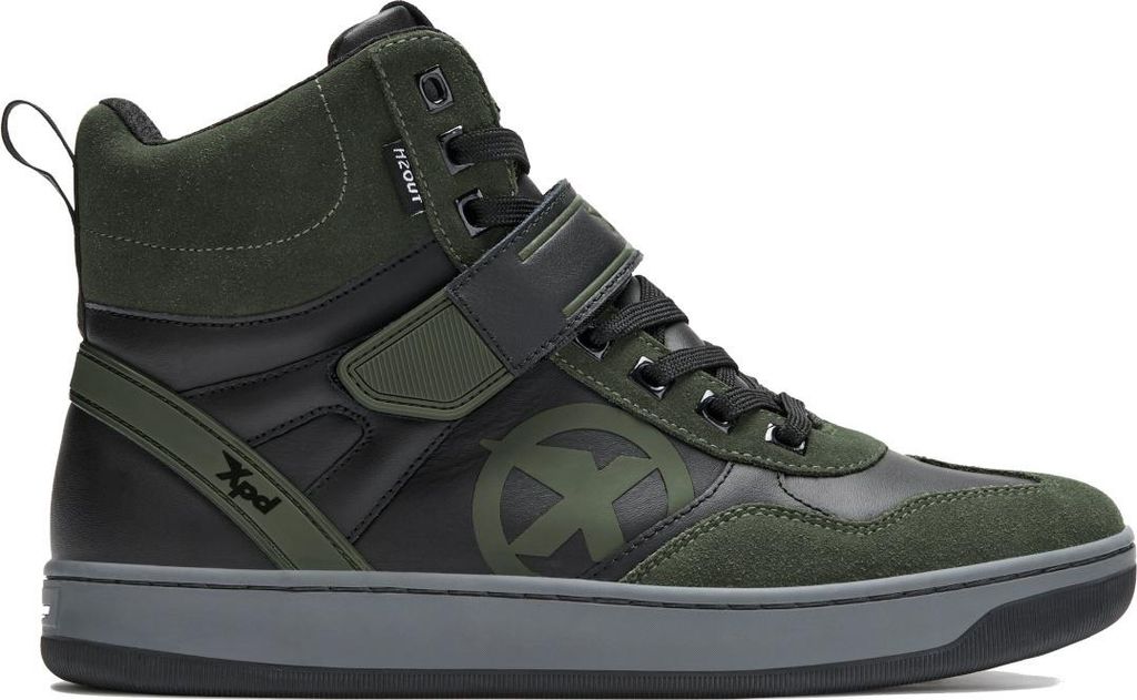 XPD Moto Pro H2Out wasserdichte Motorrad Schuhe, grün/schwarz, 37