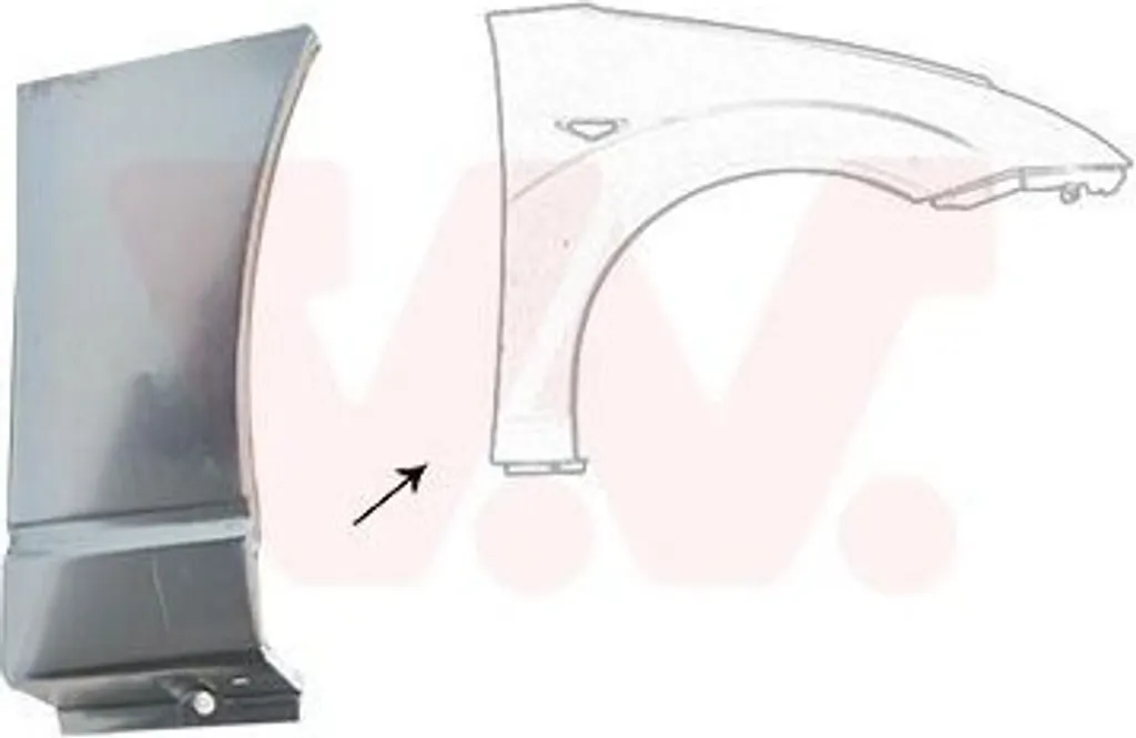 Réparation Aile Avant Droite Ford Focus DAW DBW DNW Van Wezel 1858156