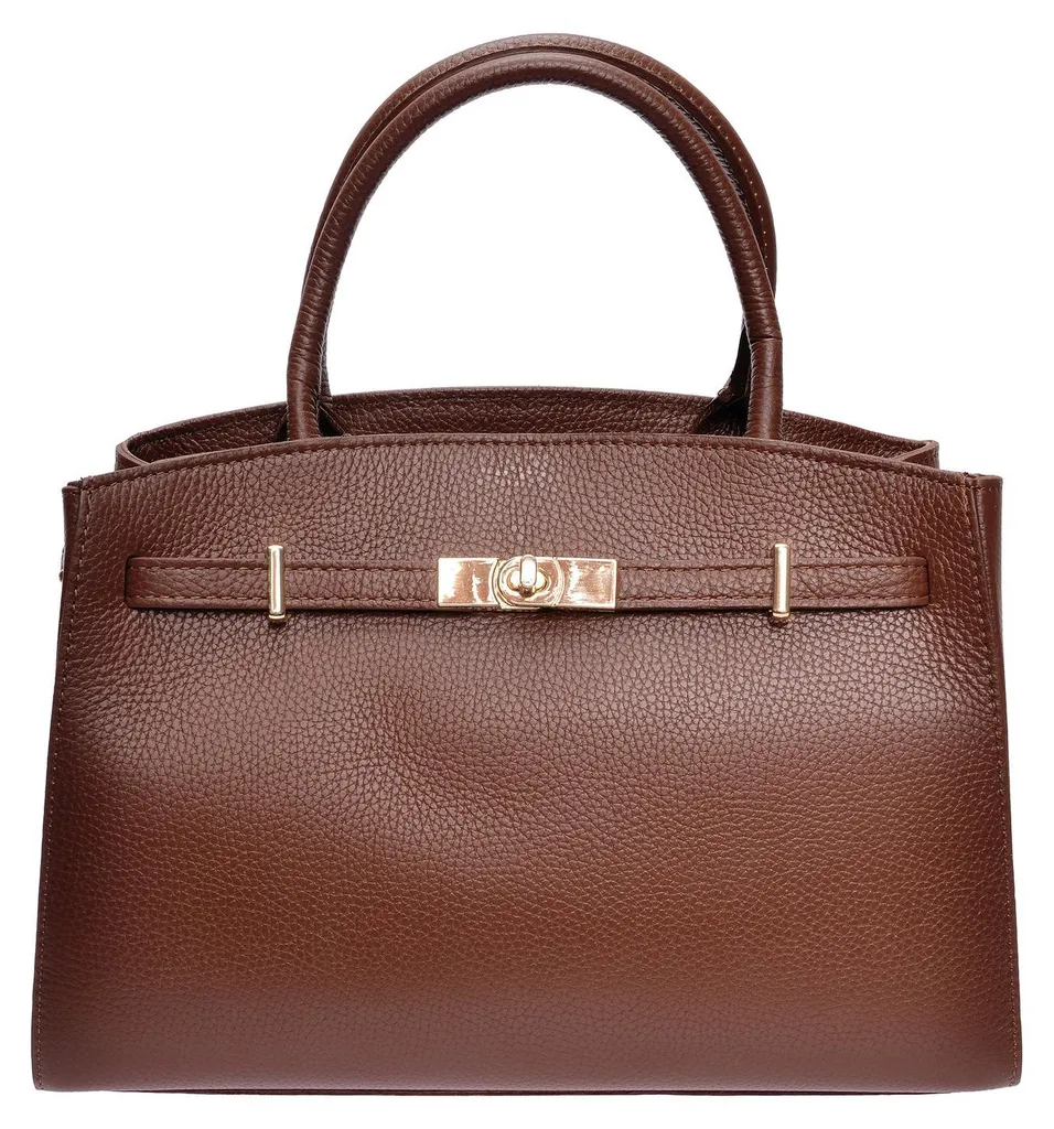 Isabella Rhea Tote Bag SS26 IR 181T Marrone - Sac à Main Cuir Marron