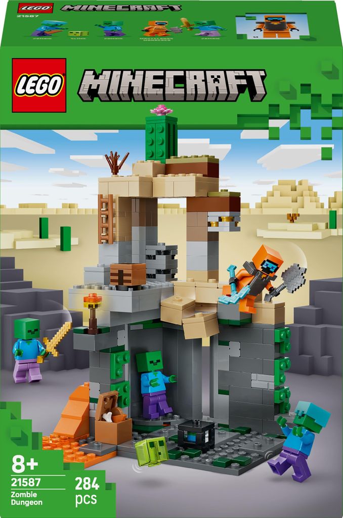 LEGO Minecraft Zombie-aanval - Bouwset voor rollenspellen - Productafbeelding 
