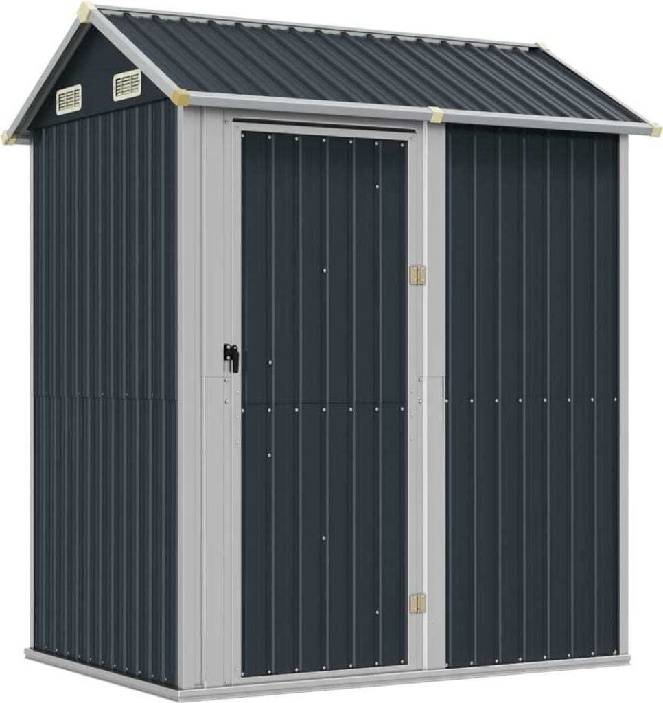 vidaXL Szopa narzędziowa antracyt 192x152,5x237 cm Stal Zdjęcie produktu 