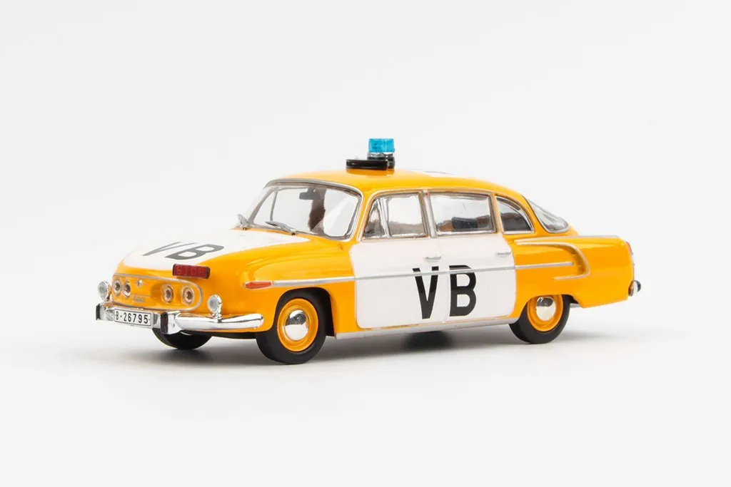 Modèle réduit Tatra 603 1969 Abrex 1/43 : Finition Sécurité Publique Métal
