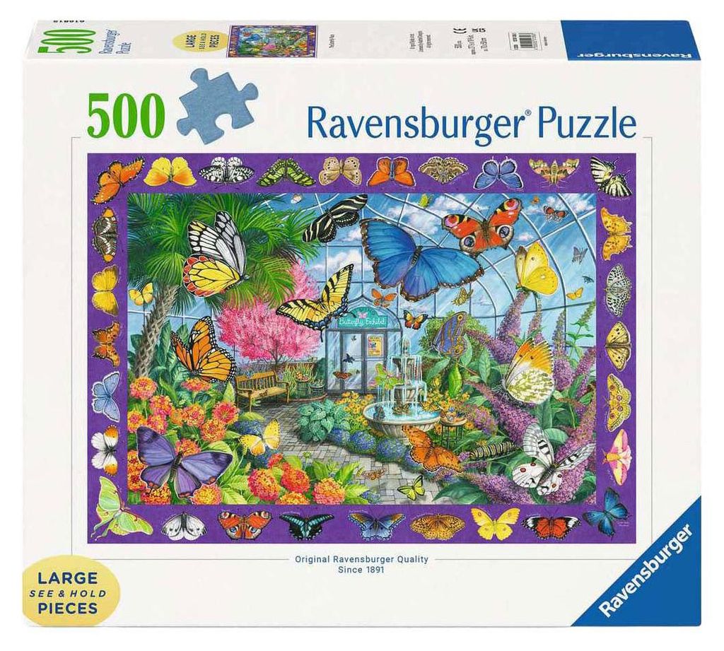 Puzzle Ravensburger Butterfly Place - Puzzle da 500 pezzi Immagine del prodotto 