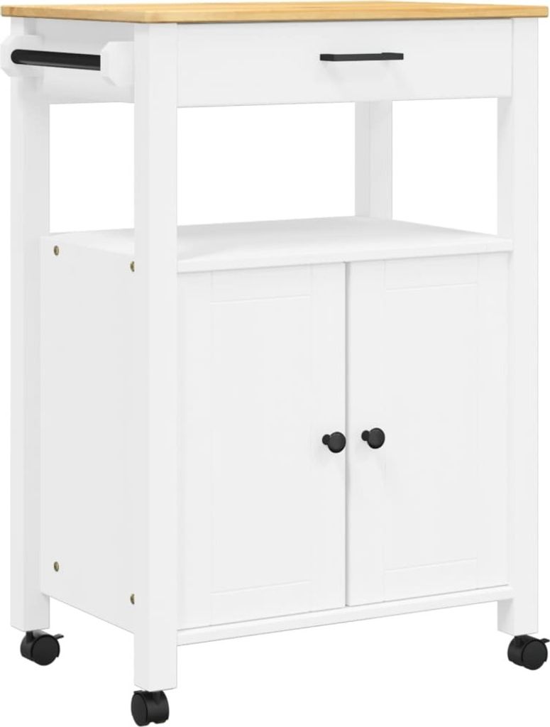 vidaXL Küchenwagen MONZA 60x40x88,5 cm Massivholz Kiefer