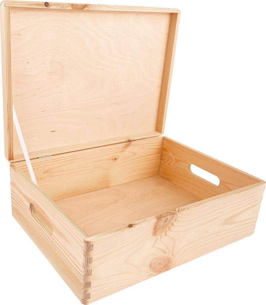 Creative Deco Boite de Rangement en Bois 40 x 30 x 14 cm Image du produit 