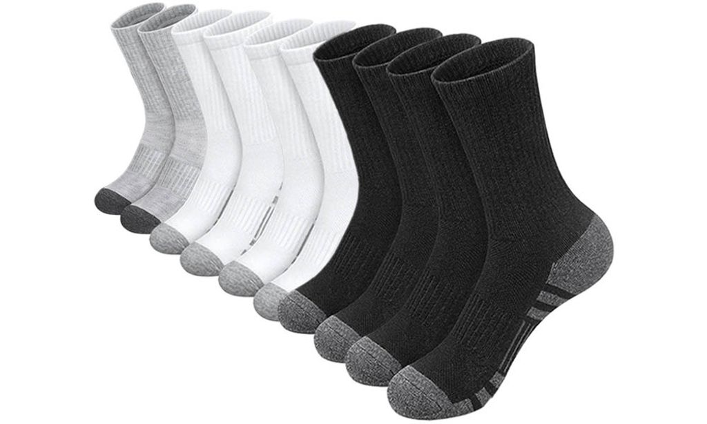 5 Paar Freizeitsocken Herren, Langes Sportsocken-Set, ideal als Tennissocken, Größe 39-46 für aktiven Lifestyle, A0613 Mixed