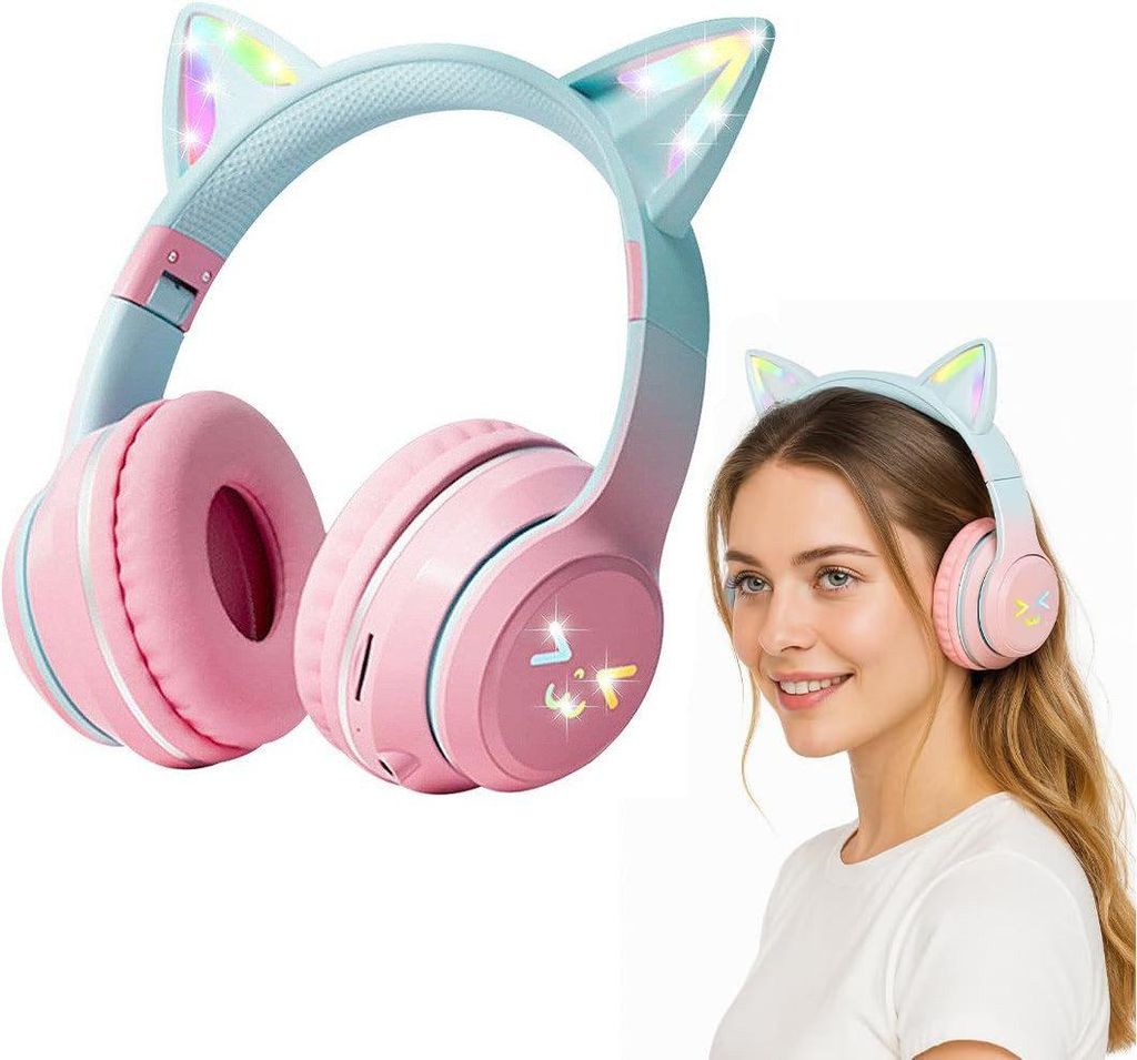 Bluetooth Kopfhörer,RGB-LED-Leuchten,Bluetooth 5.1,HiFi Produktbild 