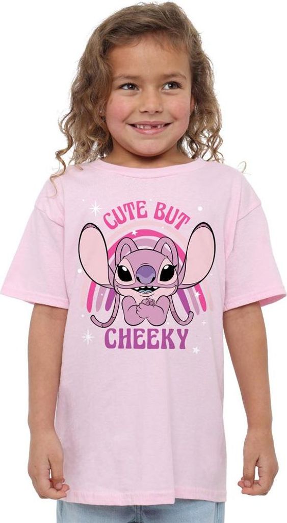 Lilo & Stitch - "Cute But Cheeky" T-Shirt für Mädchen TV20813 (116) (Hellrosa)