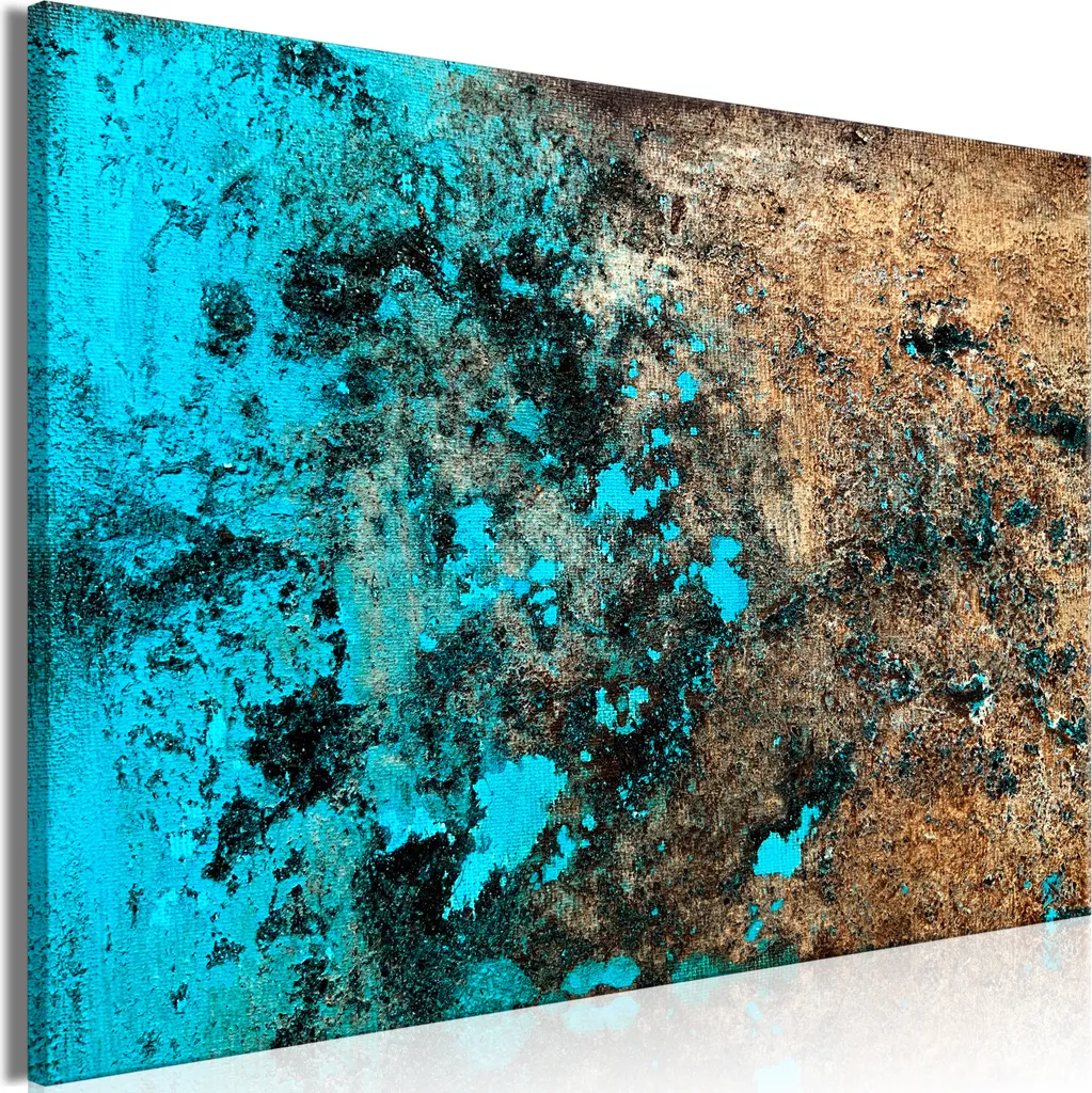 Quadro Astratto Arcipelago Azzurro - L'Anima del Mare in 90x60 cm