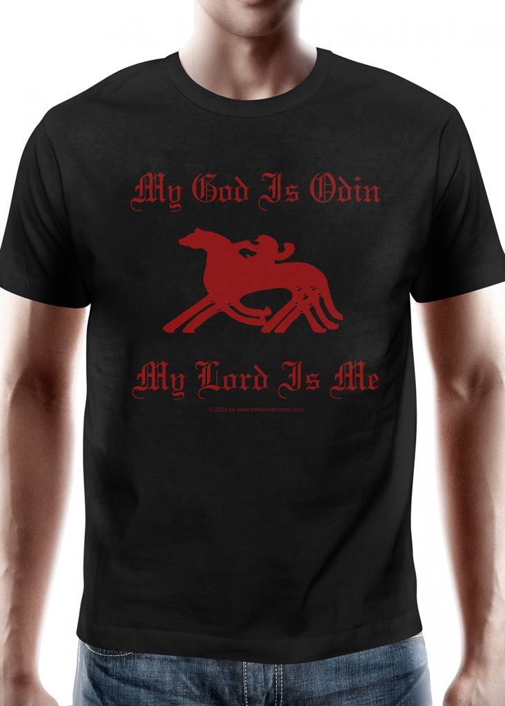T-Shirt My God is Odin : M Größe: M