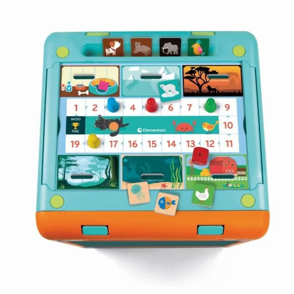 Jouet Éducatif Bébé Clementoni - Mon Cube de Jeux 52547 dès 6 Mois