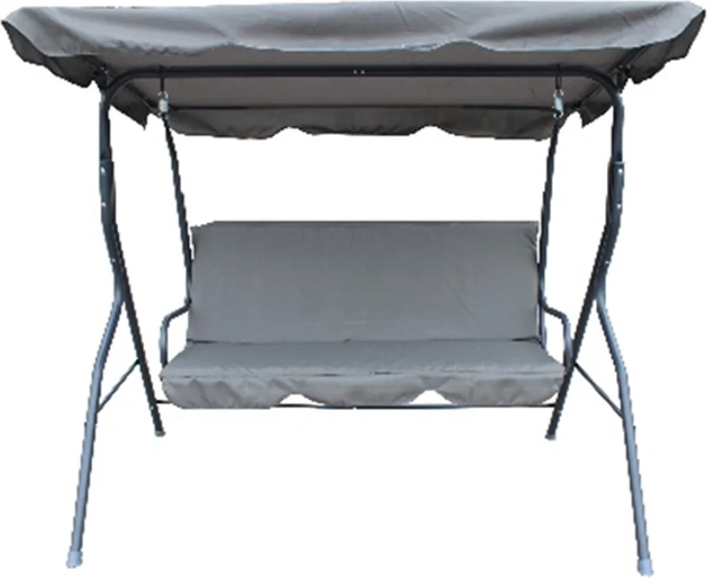 Chaise longue de jardin suspendue grise pour une relaxation totale dehors