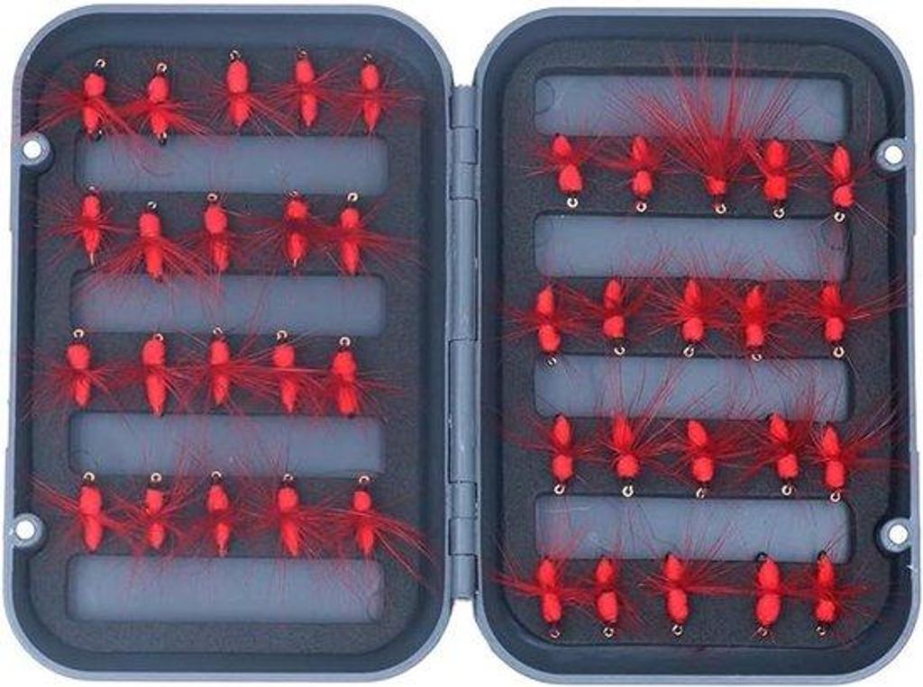 Professionelles Fischfangset für Forelle und Lachs - 40 Komponenten
