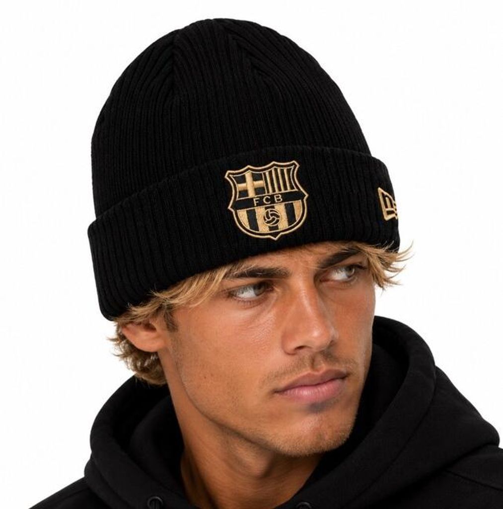 Pánská zimní čepice NEW ERA Knit Medium Gold Cuff Beanie FC Obrázek produktu 