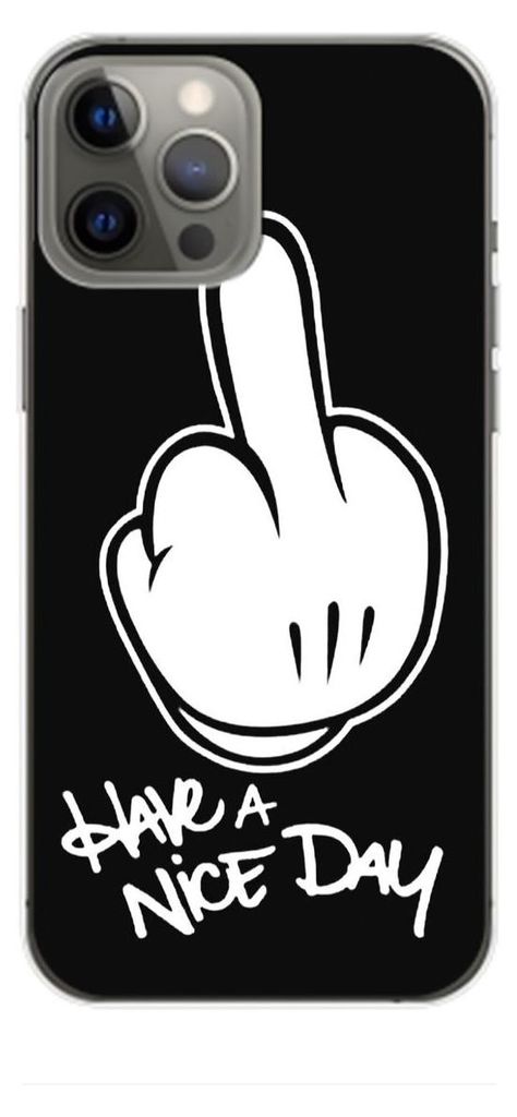 König Design Hülle kompatibel mit Apple iPhone 14 Plus Kunststoff Soft Handyhülle - Handy Case Have a nice Day