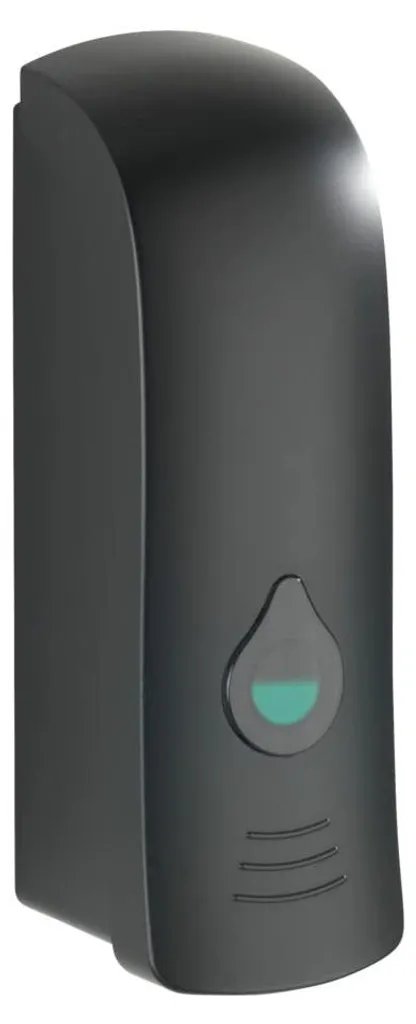 Distributeur Ranera S noir de 280 ml pour savon et désinfectant mural