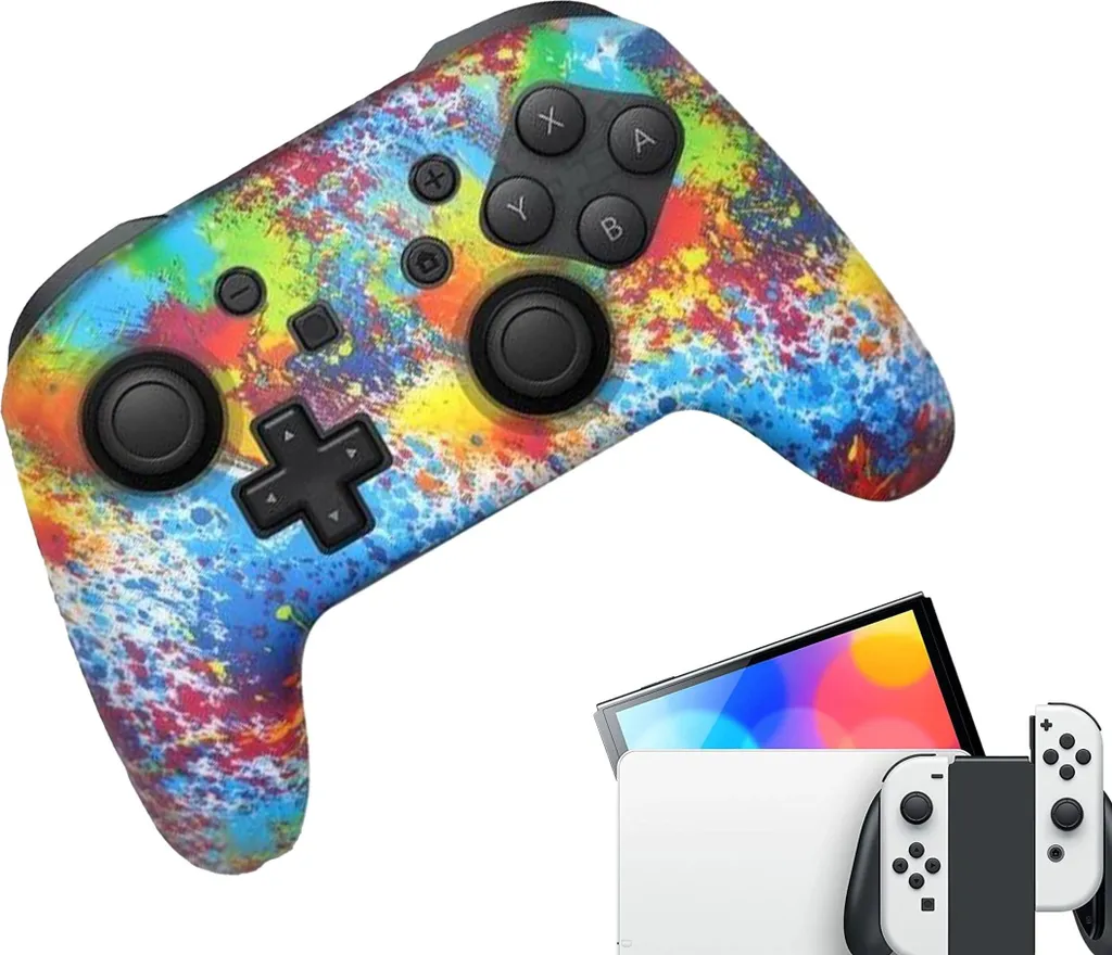 Custodia Colorata per Nintendo Switch Pro - Skin Morbida e Protettiva